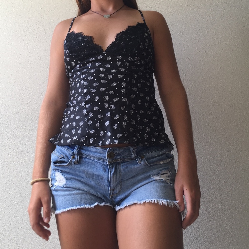 Black lingerie top